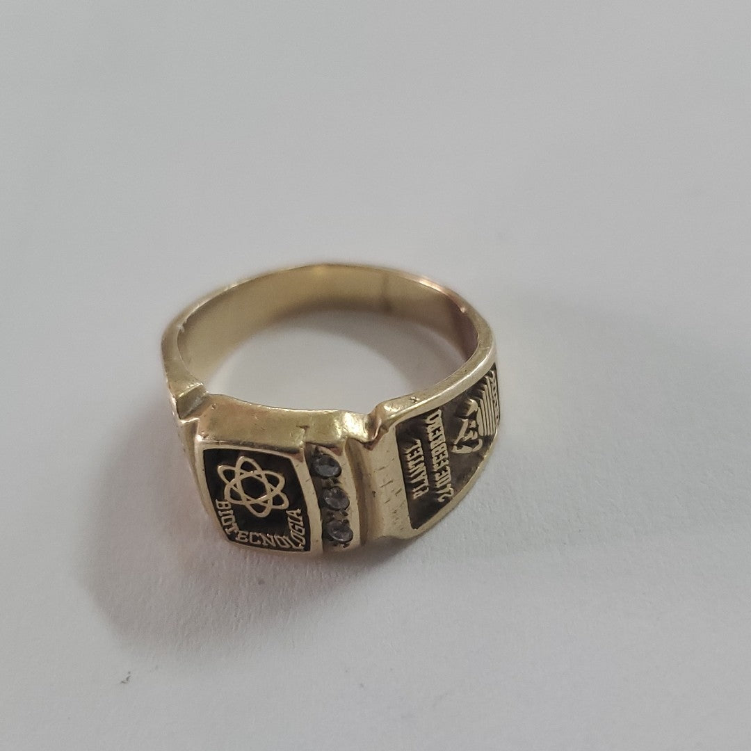 ANILLO DE GRADUACIÓN ORO 8 K 4,50 GRMS (SEMINUEVO)