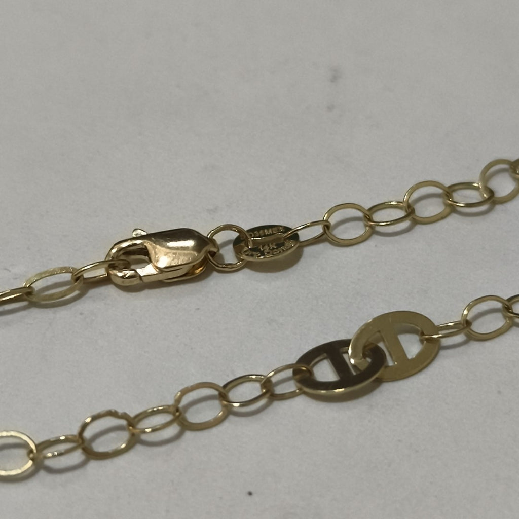 PULSERA ESPECIAL 14K 21 CM 1.9 GR (NUEVO)