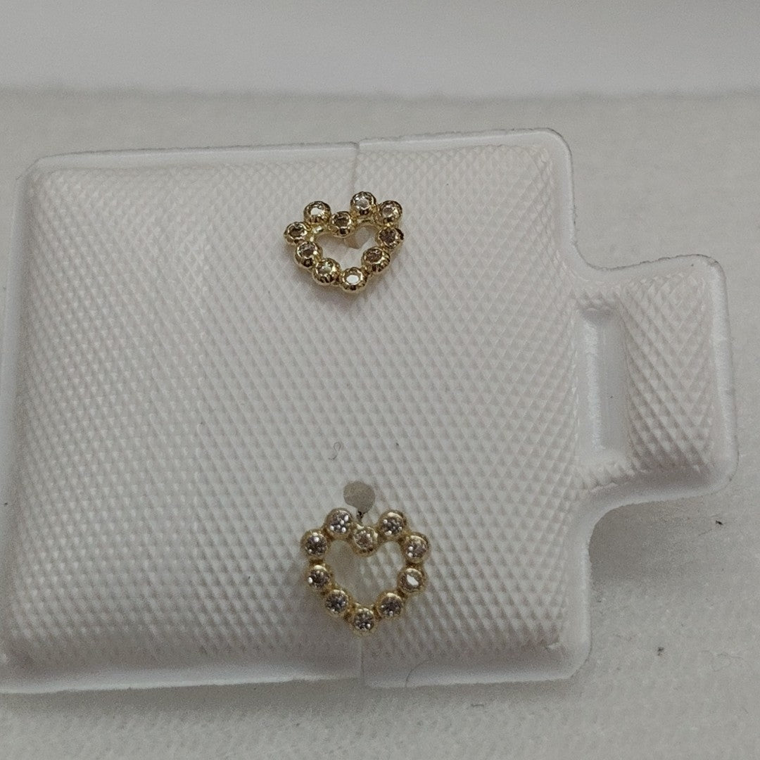 BROQUELES BROQUEL FIG CORAZON 14K 0.23 GR (NUEVO)
