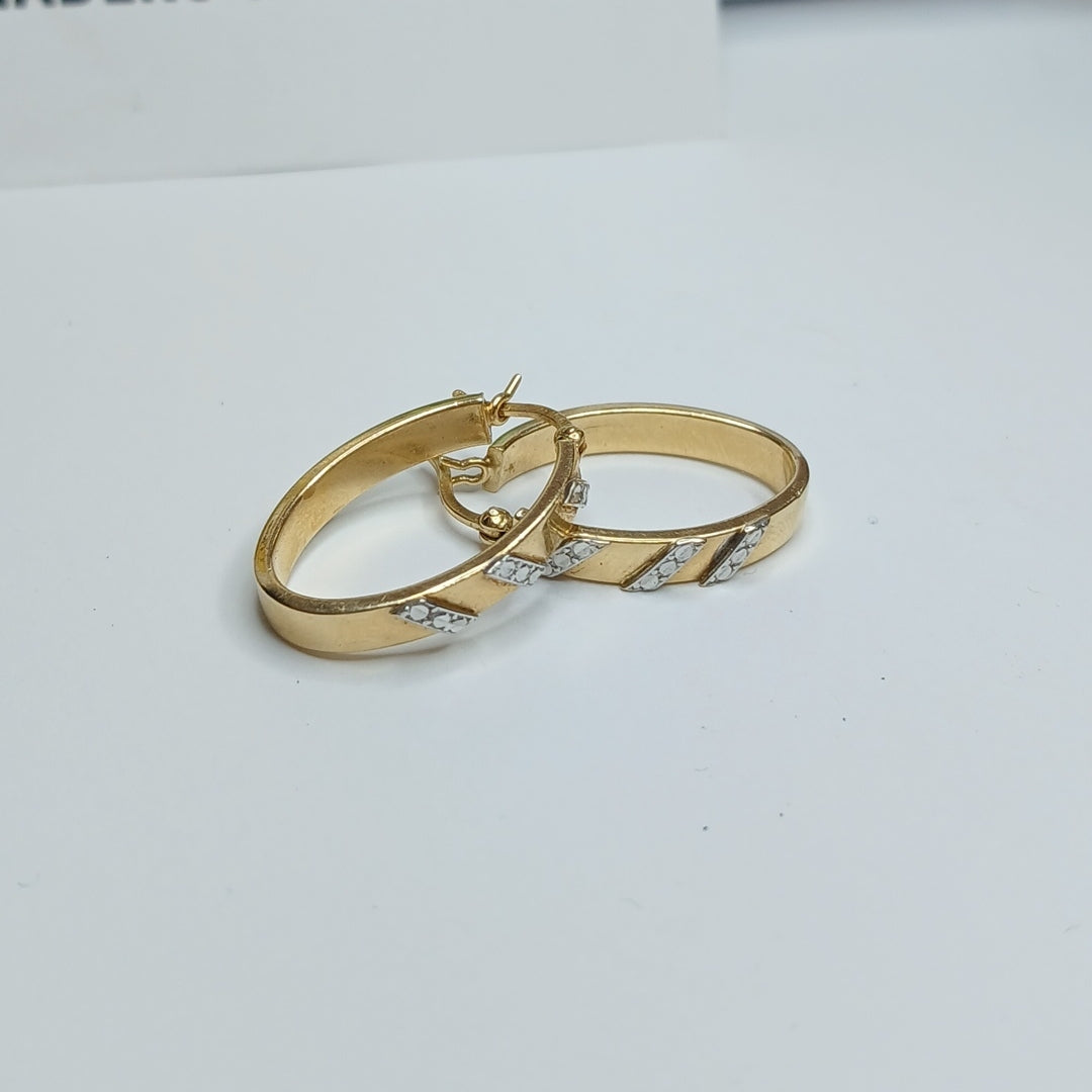 ARRACADAS PAR ORO,RODIADO 14 K 2,50 GRMS (SEMINUEVO)