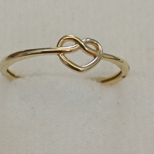 ANILLOS ANILLITO FIG CORAZON 10K TALLA 7 0.8 GR (NUEVO)