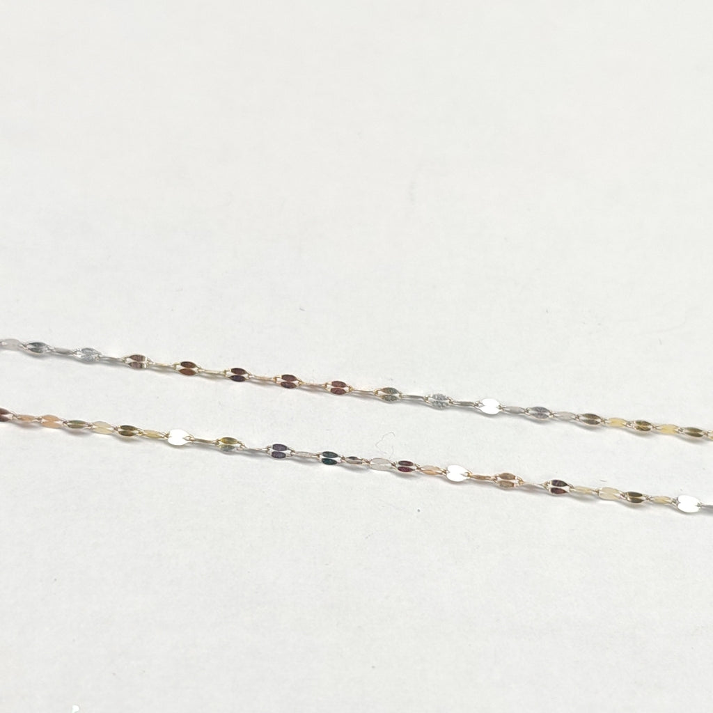 CADENA ORO COMBINADO 14 K 0.6 GRMS (SEMINUEVO)