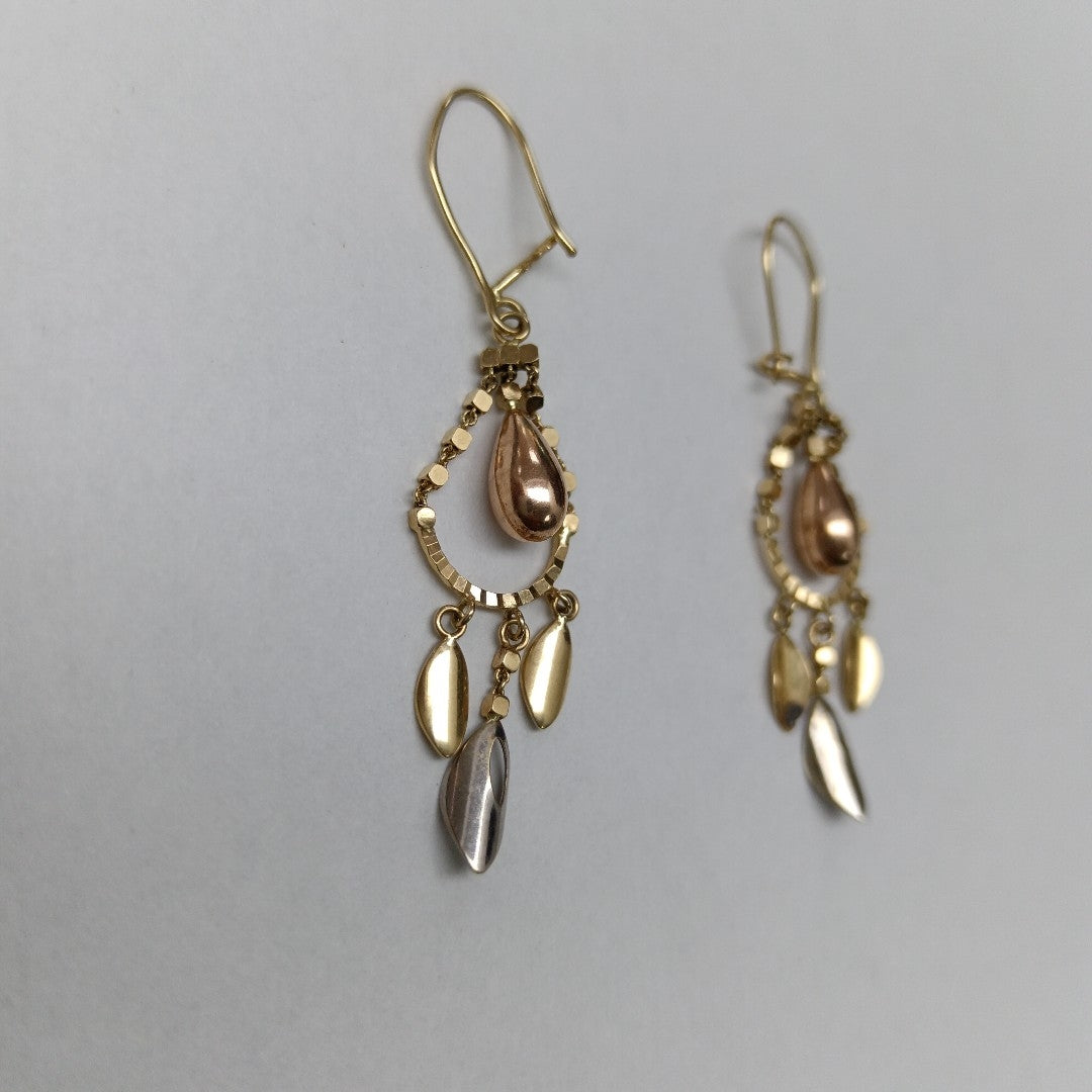 ARETES PAR ORO 14 K 2,10 GRMS (SEMINUEVO)