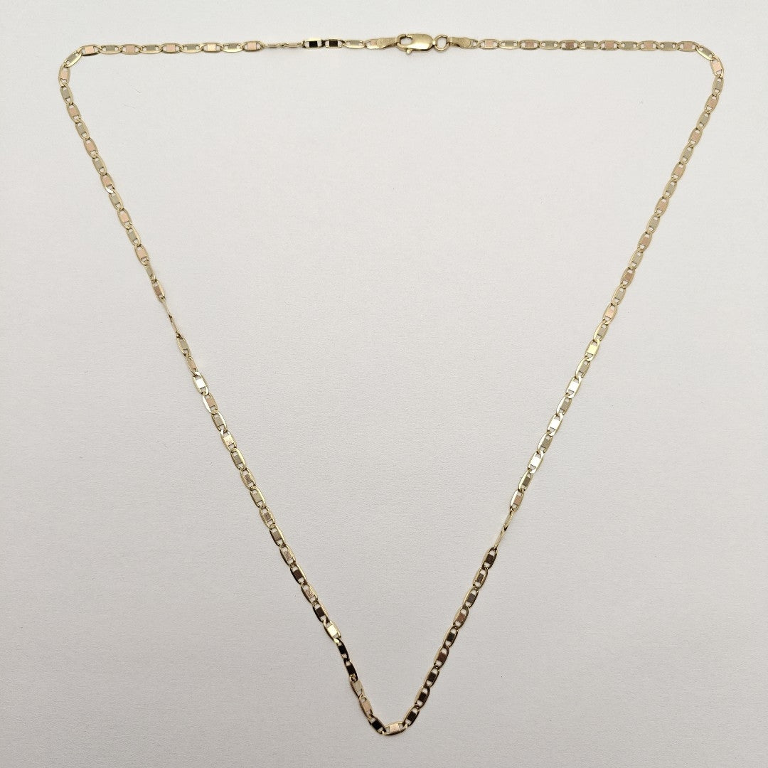 CADENA ORO COMBINADO 14 K 3,00 GRMS (SEMINUEVO)