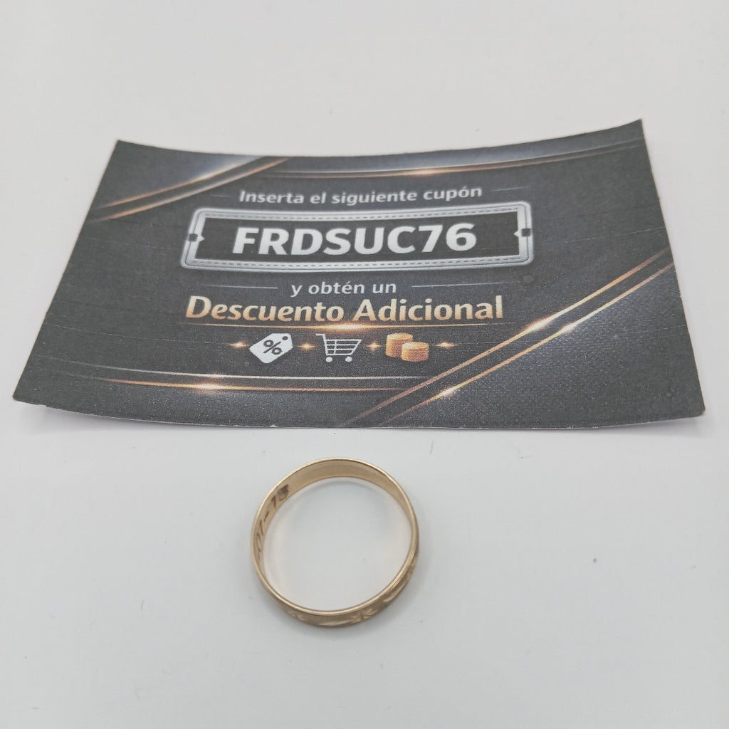 ARGOLLA ORO 10 K 1.2 GRMS (SEMINUEVO)