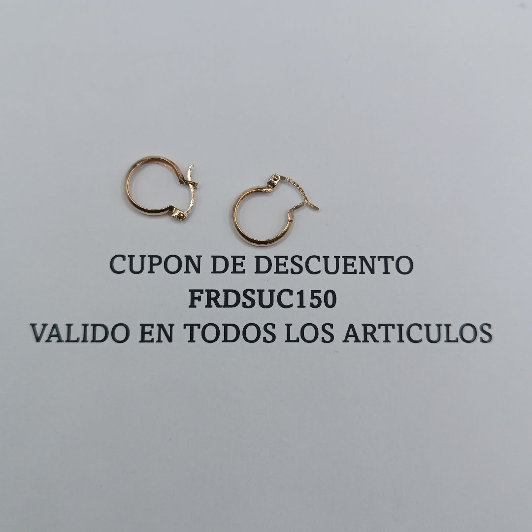 ARETES PAR ORO 10 K 0,90 GRMS (SEMINUEVO)