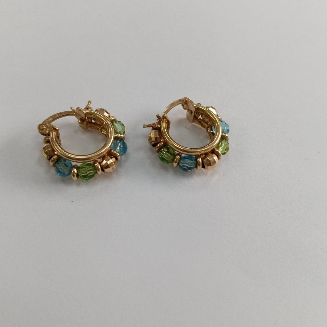 ARRACADAS PAR ORO 14 K 5.2 GRMS (SEMINUEVO)
