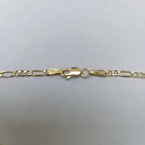PULSERA TEJIDO 3X1 14K 21 CM 2.3 GR (NUEVO)
