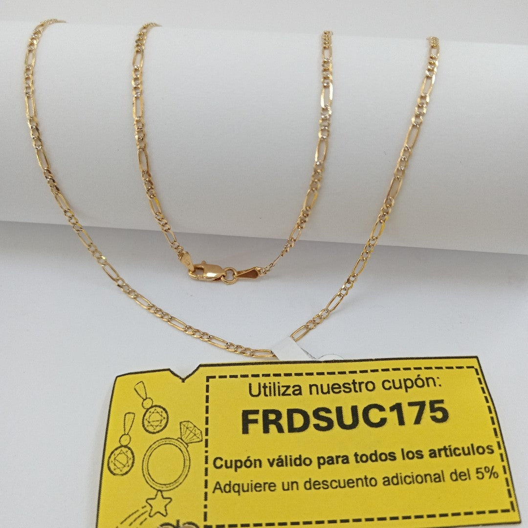 CADENA 3X1 14K 50 CM 3.3 GR (NUEVO)