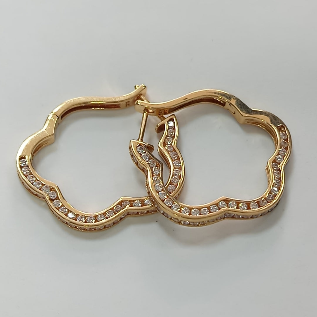 ARRACADAS PAR ORO 14 K 7,90 GRMS (SEMINUEVO)