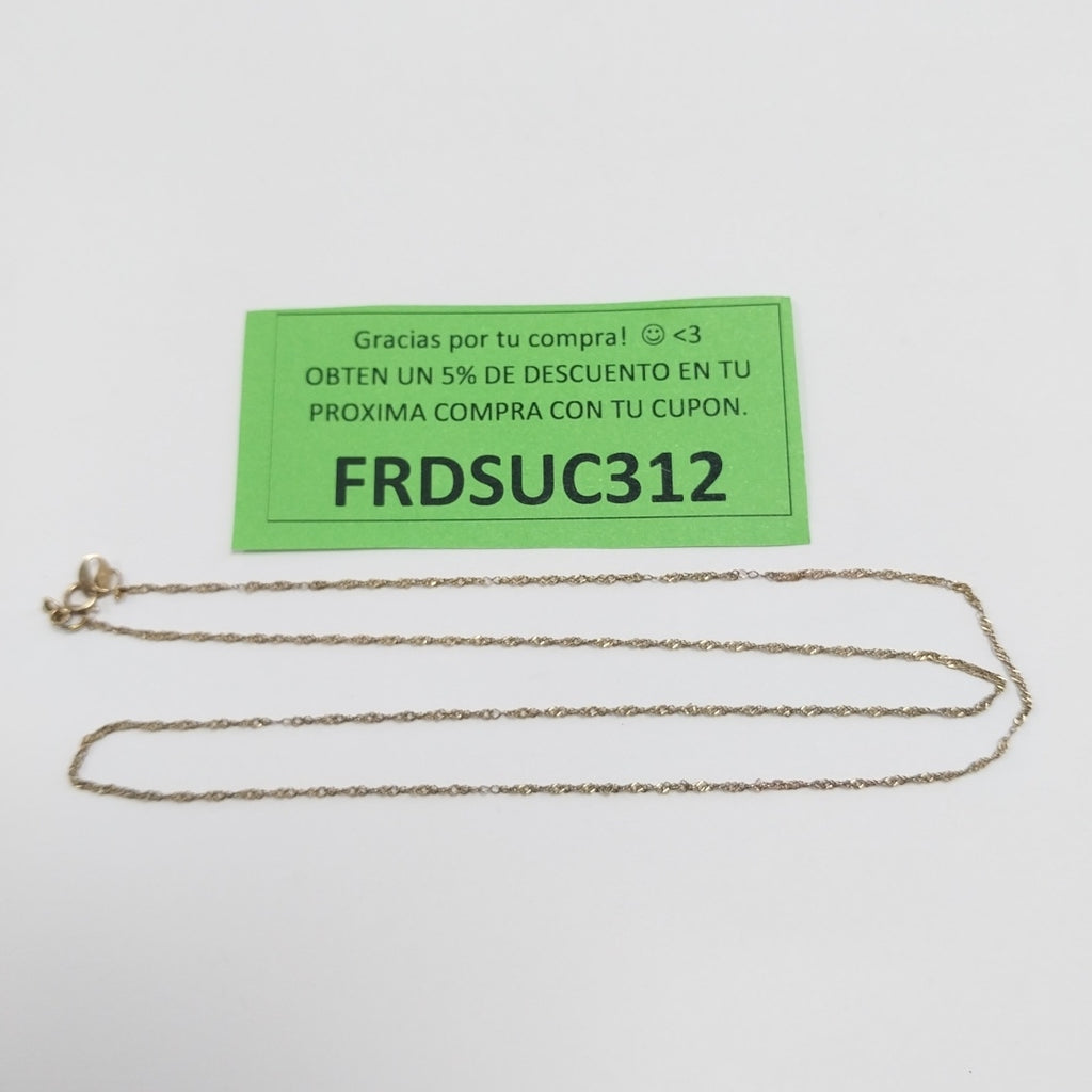 CADENA ORO 10 K 0,90 GRMS (SEMINUEVO)