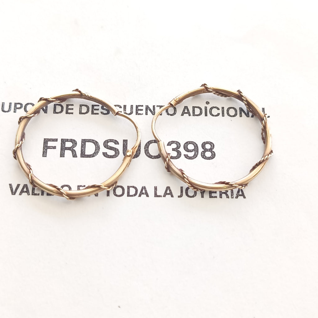 ARRACADAS PAR ORO 10 K 1.9 GRMS (SEMINUEVO)