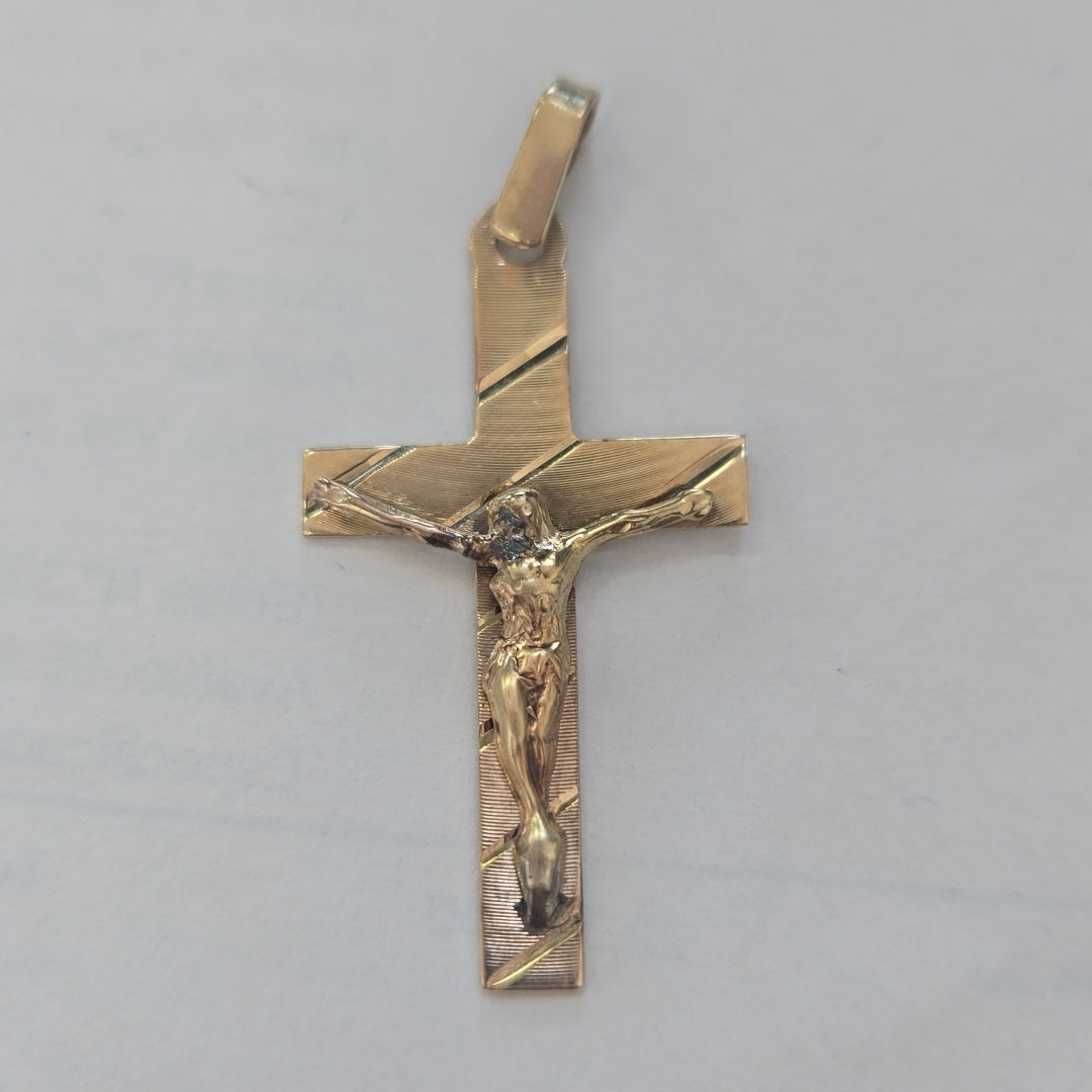 CRUCIFIJO ORO 10 K 1.5 GRMS (SEMINUEVO)