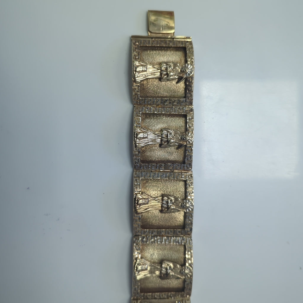 PULSERA RIGIDA ORO 10 K 87.6 GRMS (SEMINUEVO)