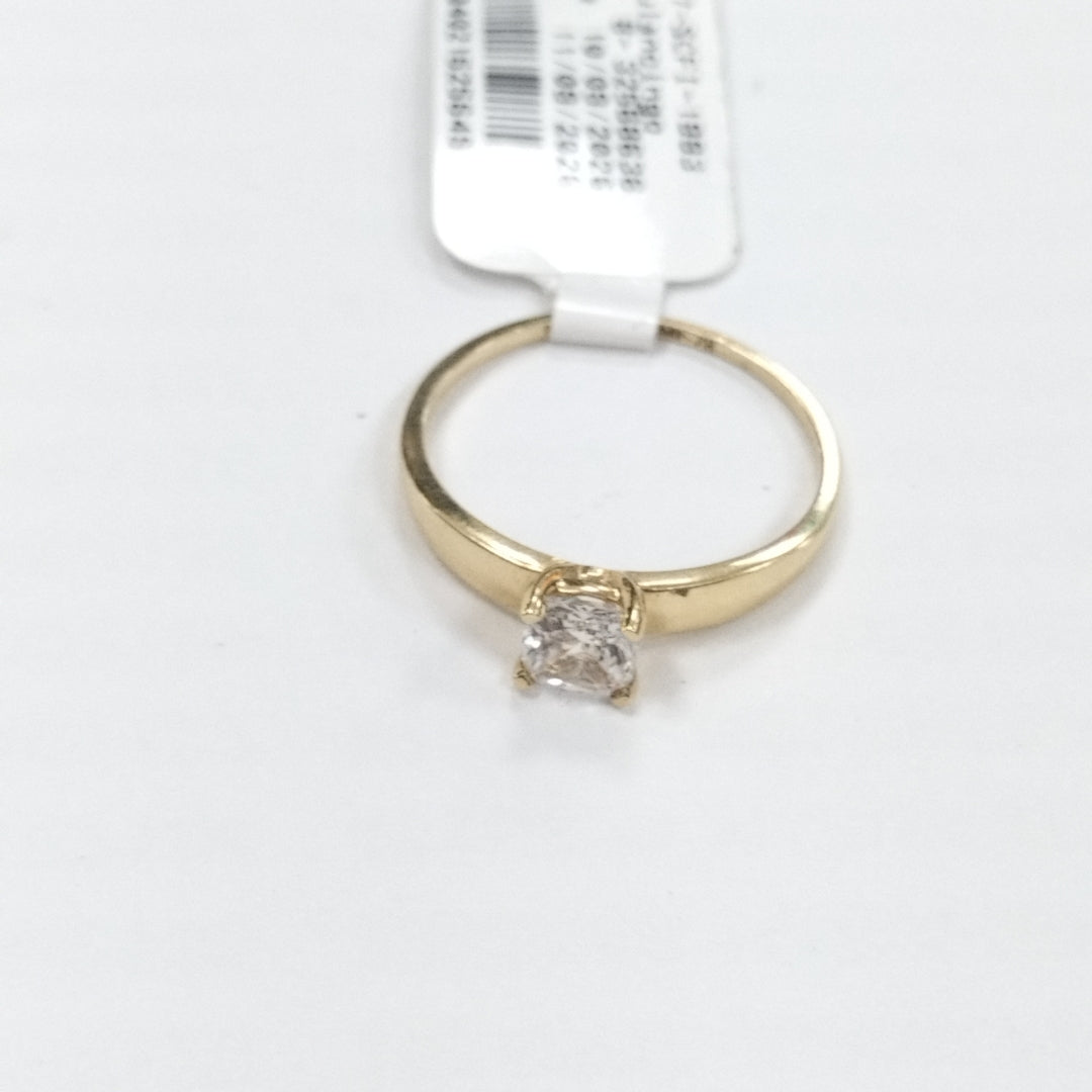 ANILLITO,SOLITARIO ORO 14 K 1,50 GRMS (SEMINUEVO)