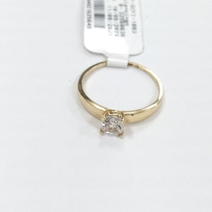 ANILLITO,SOLITARIO ORO 14 K 1,50 GRMS (SEMINUEVO)