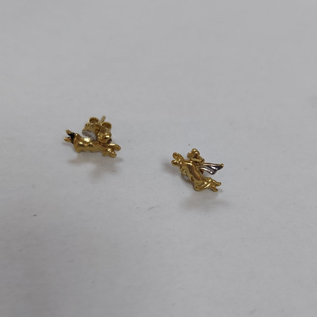 BROQUELES PAR ORO 14 K 1.9 GRMS (SEMINUEVO)