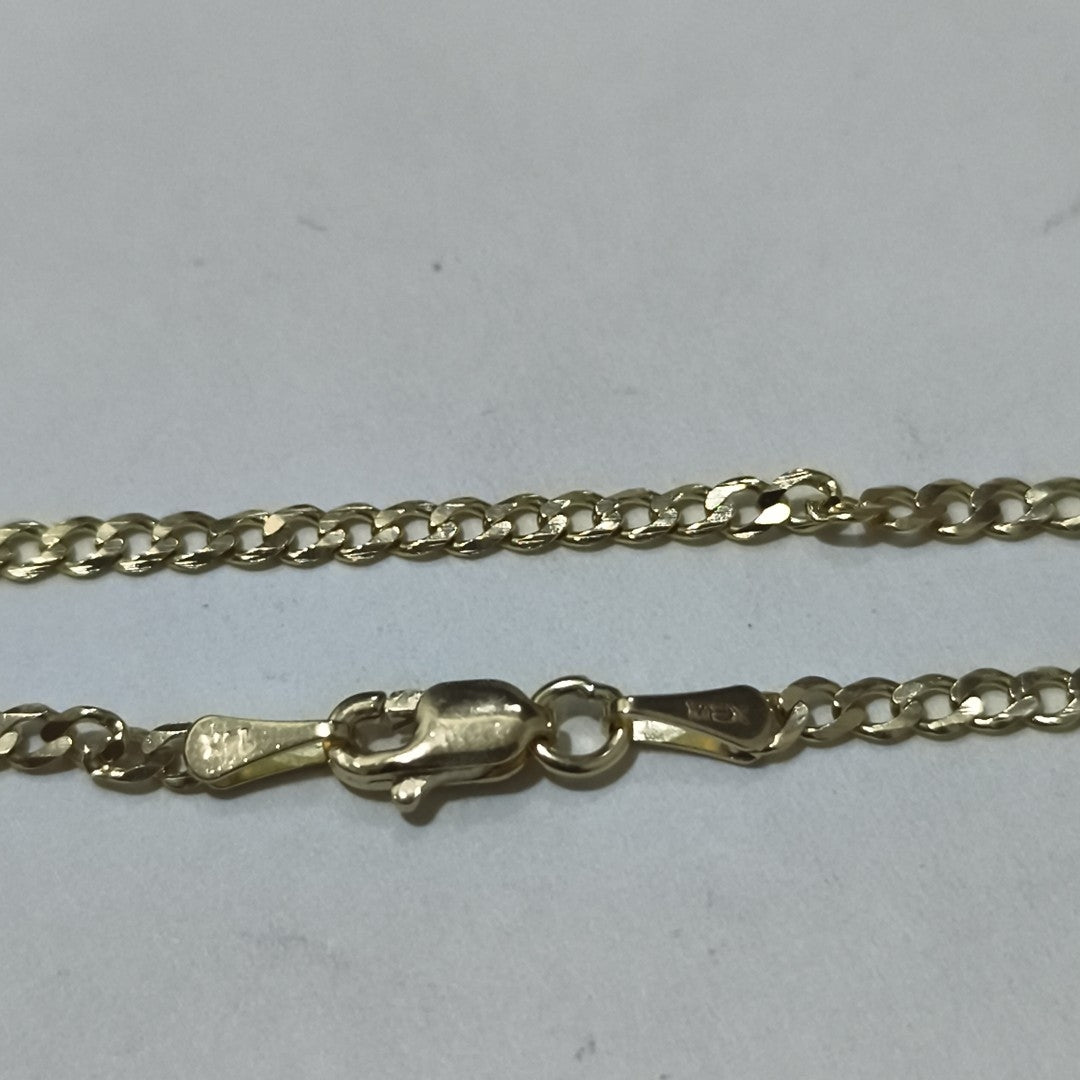 PULSERA BARBADA 14K 21 CM 2.3 GR (NUEVO)