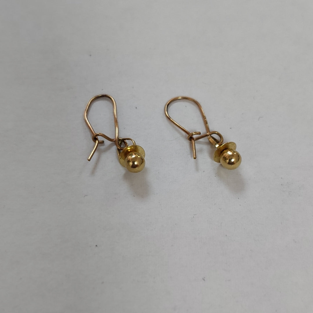 ARETES PAR, DIJE ORO 10 K 2 GRMS (SEMINUEVO)