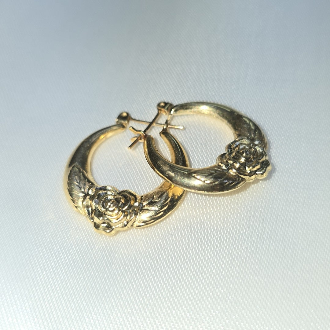 ARRACADAS PAR ORO 14 K 2.4 GRMS (SEMINUEVO)