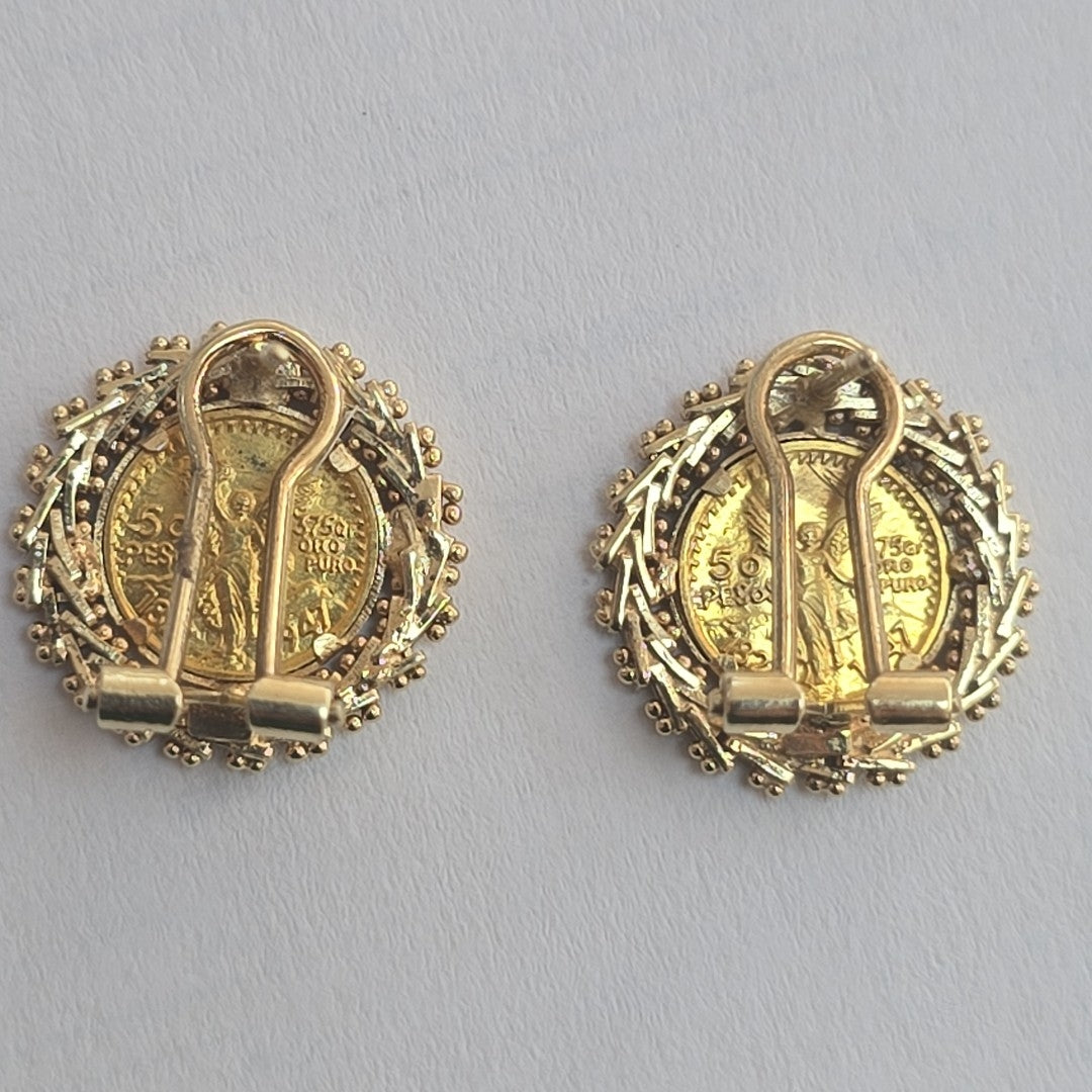 ARETES PAR ORO 14 K 5.4 GRMS (SEMINUEVO)