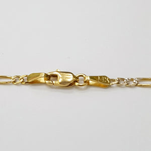 CADENA 3X1 DIAMANTADA 14K 60 CM 5.4 GR (NUEVO)