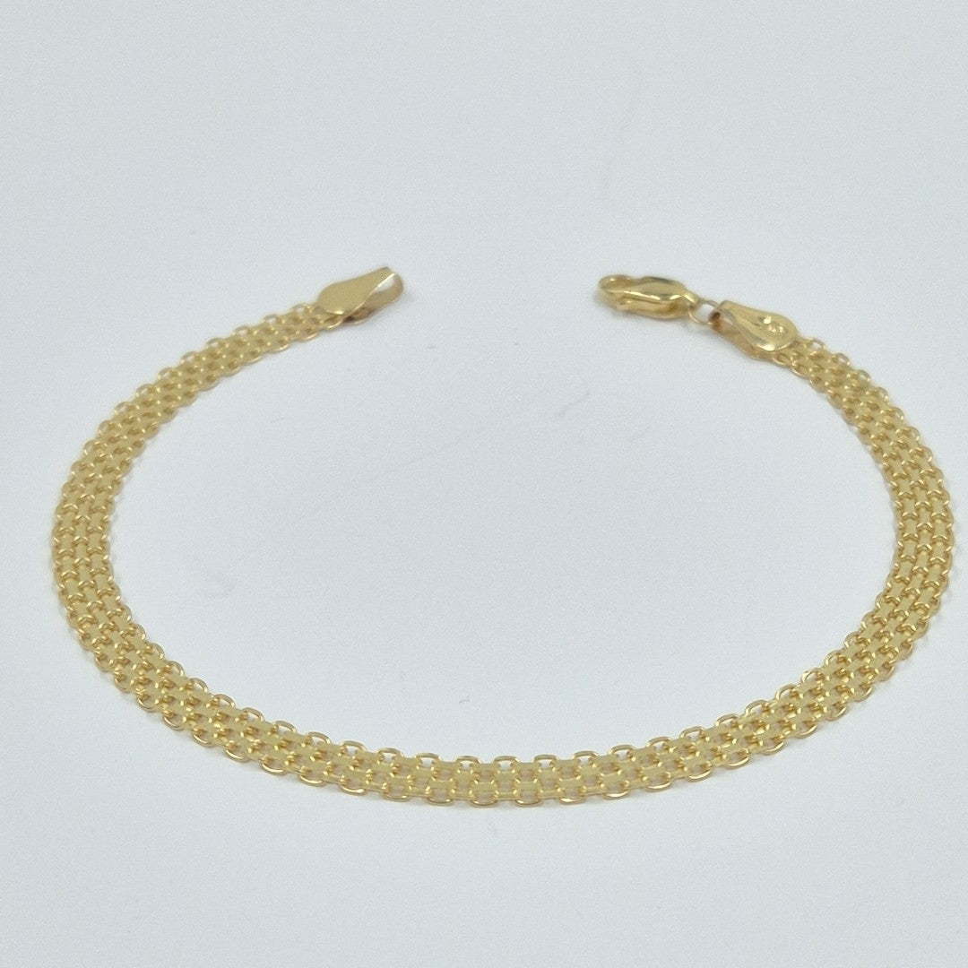 PULSERA ESPECIAL 14K 21 CM 5 GR (NUEVO)