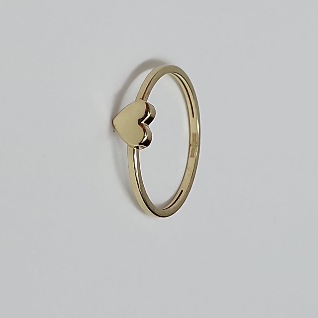 ANILLOS ANILLITO FIG CORAZON 10K TALLA 9 1.2 GR (NUEVO)