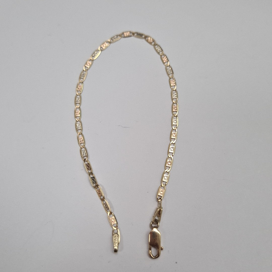 PULSERA ORO,ORO COMBINADO 10 K 1,90 GRMS (SEMINUEVO)