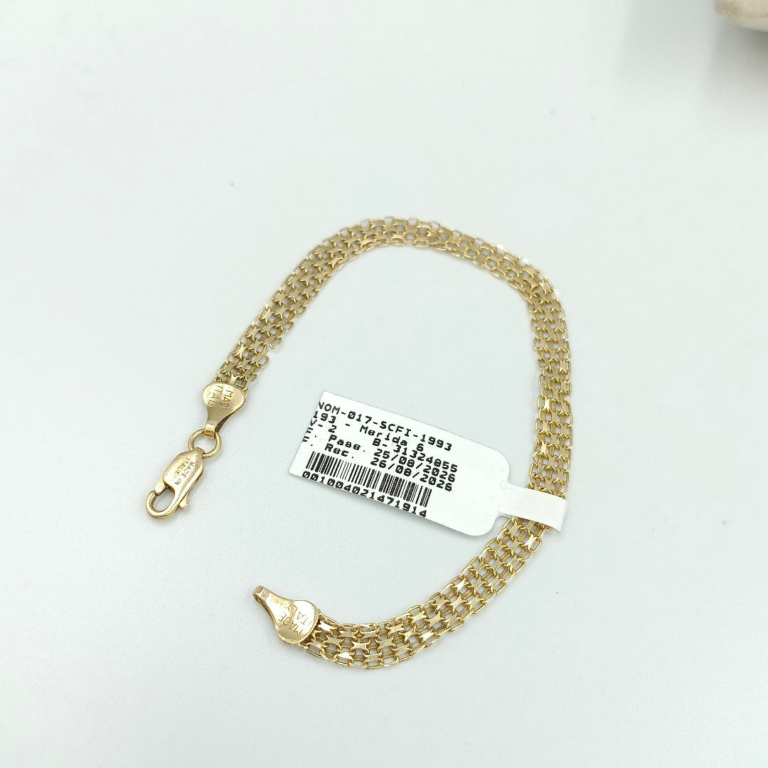 PULSERA ORO 14 K 4.3 GRMS (SEMINUEVO)