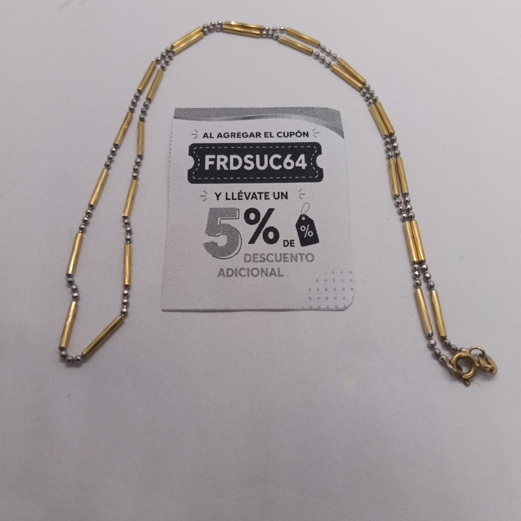 GARGANTILLA ORO COMBINADO 14 K 3,80 GRMS (SEMINUEVO)
