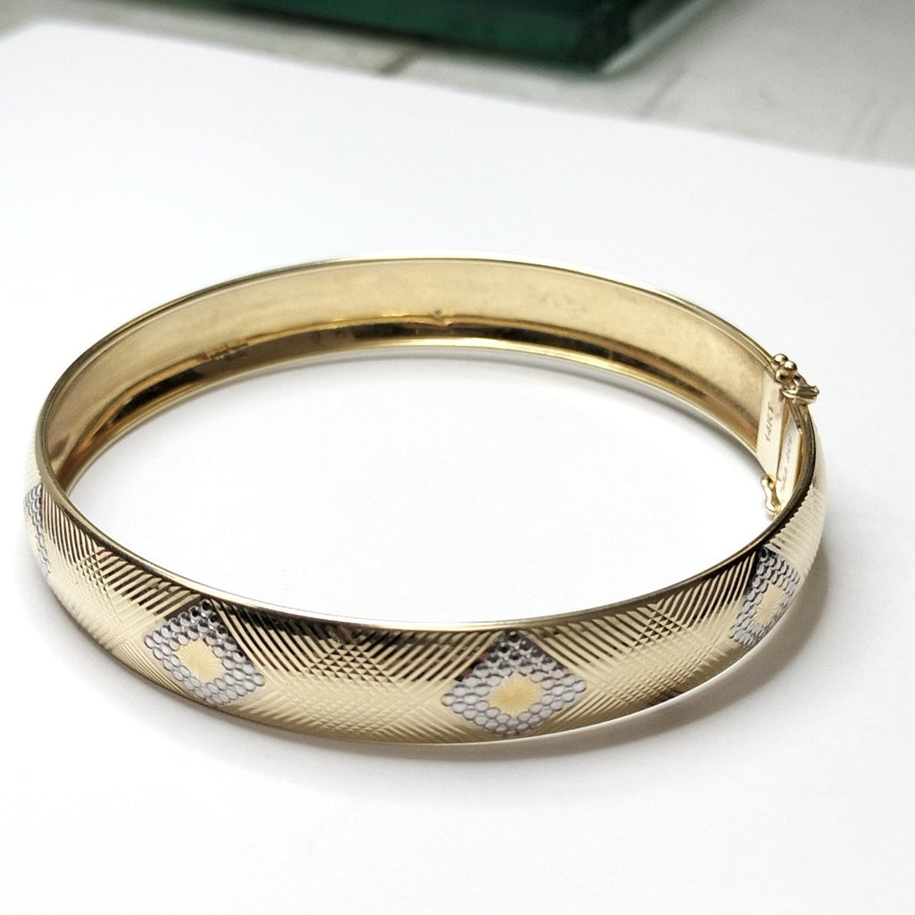 PULSERA RIGIDA ORO 14 K 7,60 GRMS (SEMINUEVO)