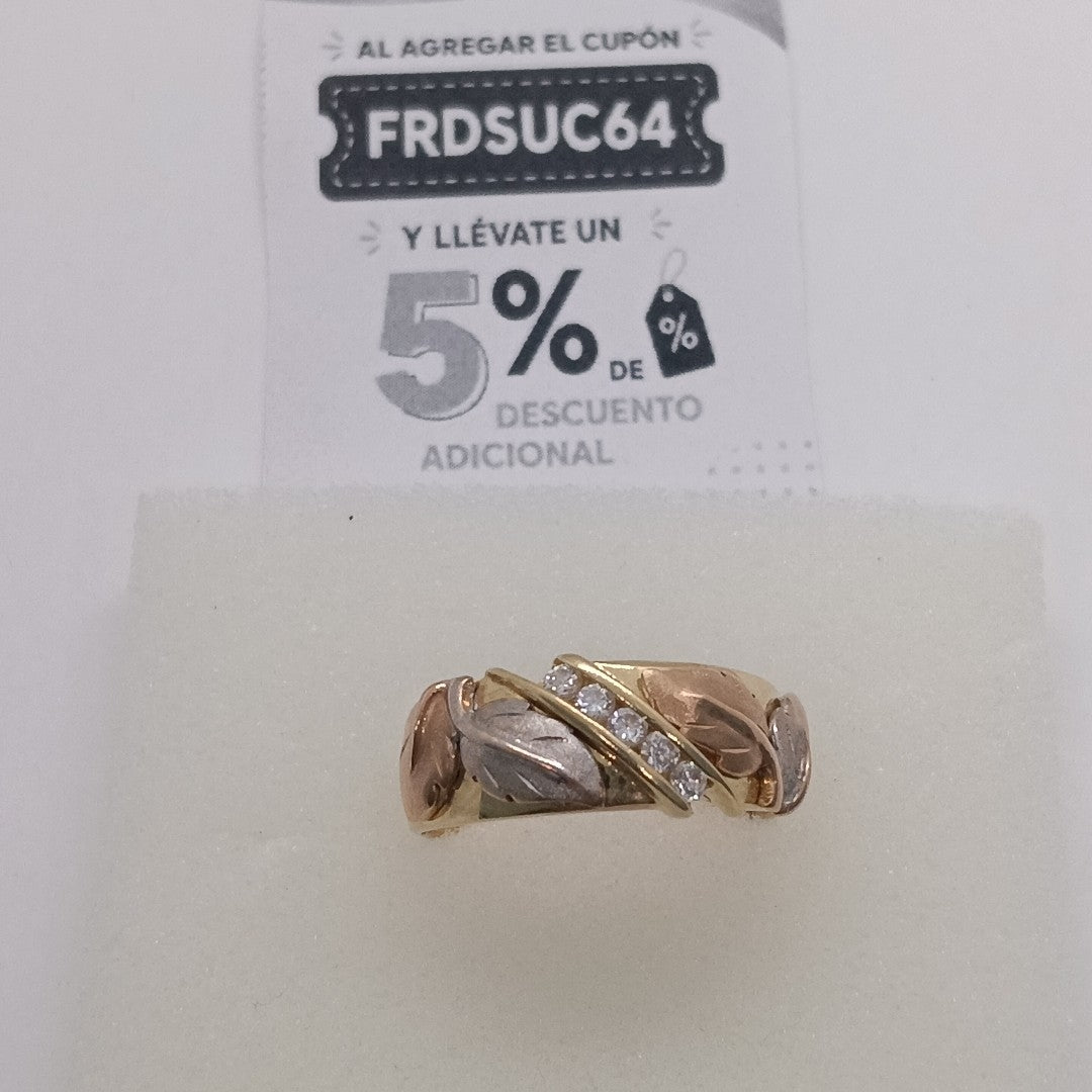 ANILLITO ORO COMBINADO 14 K 6,60 GRMS (SEMINUEVO)
