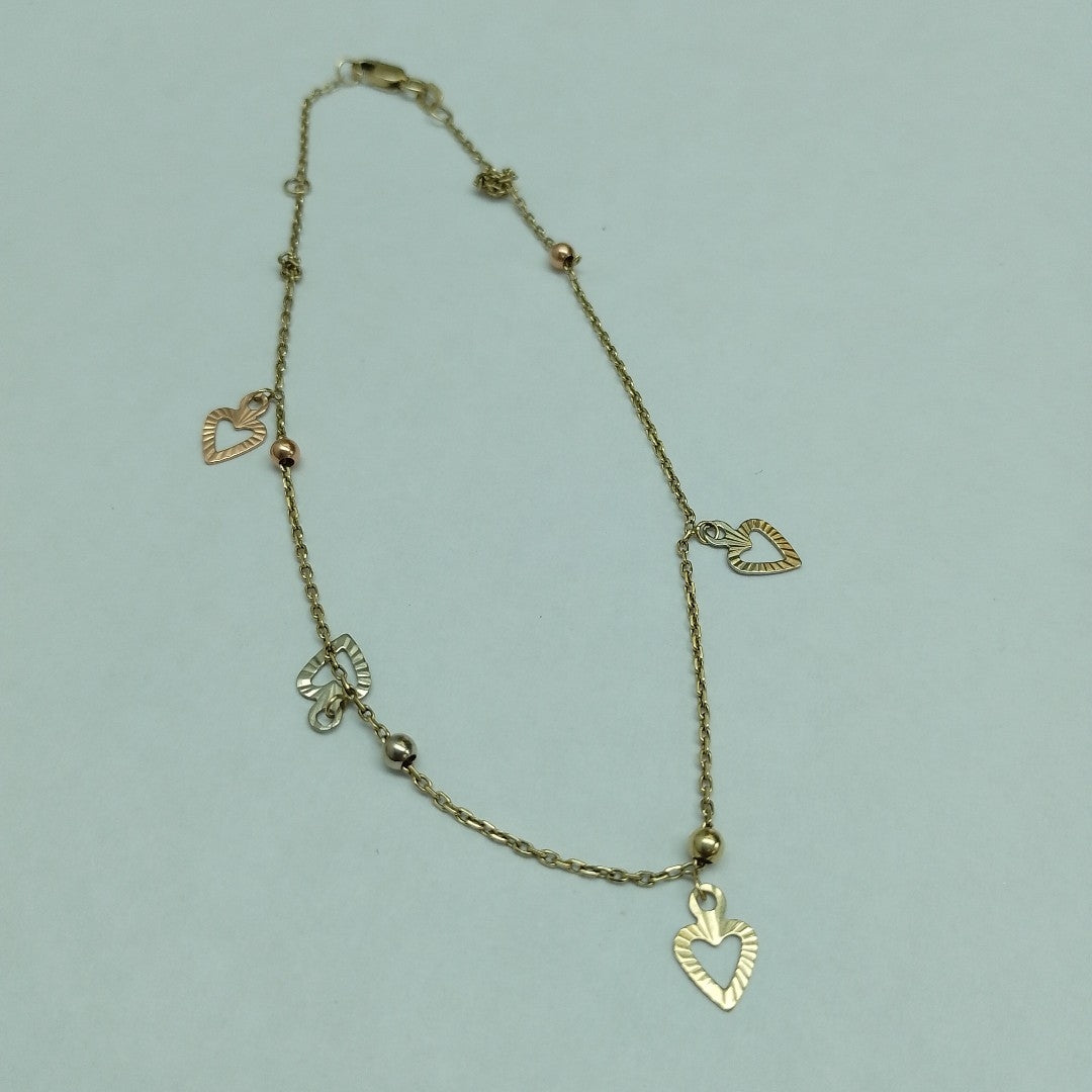 PULSERA ORO, ORO COMBINADO 10 K 2.1 GRMS (SEMINUEVO)