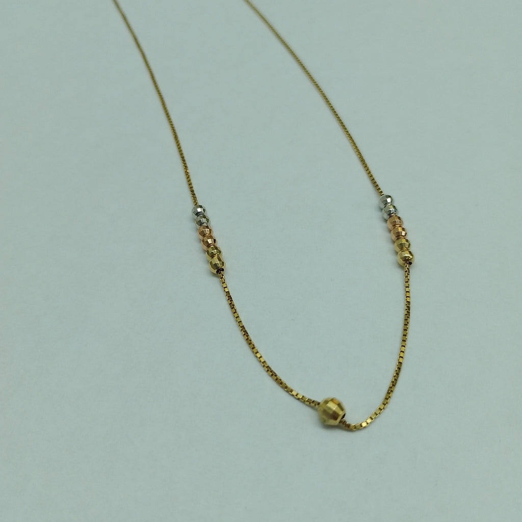 GARGANTILLA ORO, ORO COMBINADO 10 K 2.6 GRMS (SEMINUEVO)