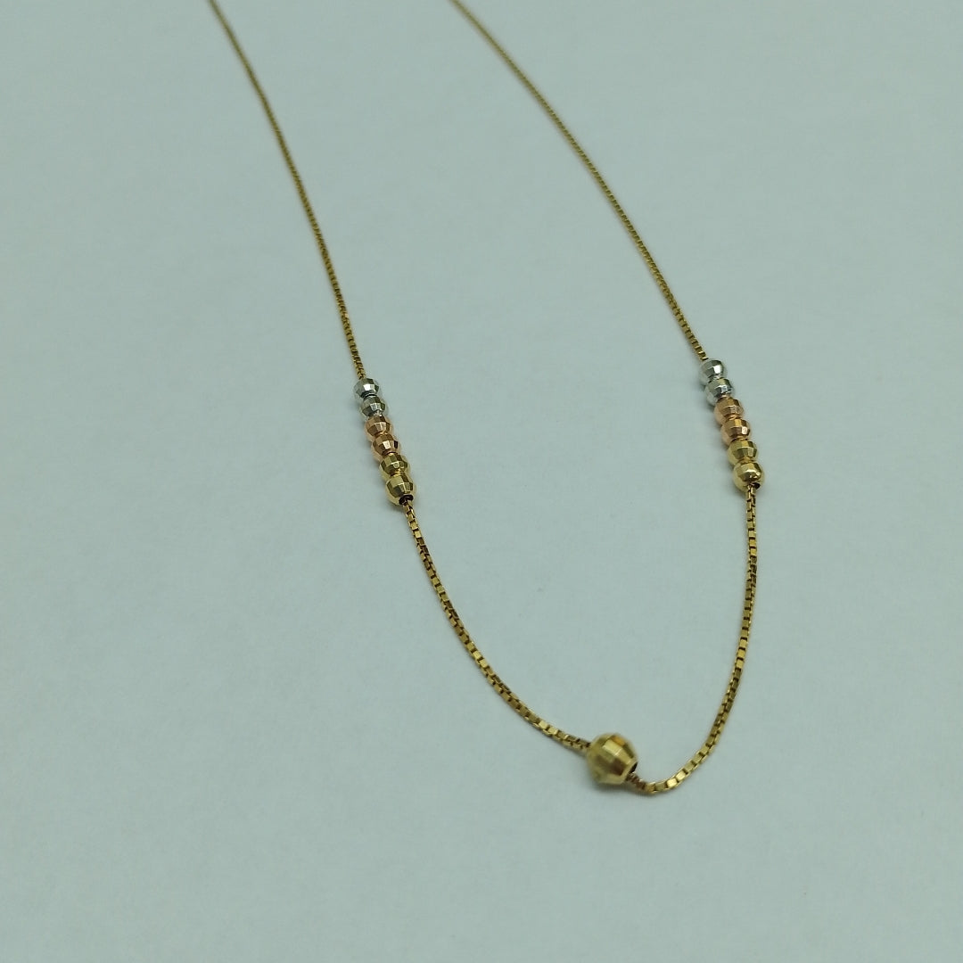 GARGANTILLA ORO, ORO COMBINADO 10 K 2.6 GRMS (SEMINUEVO)