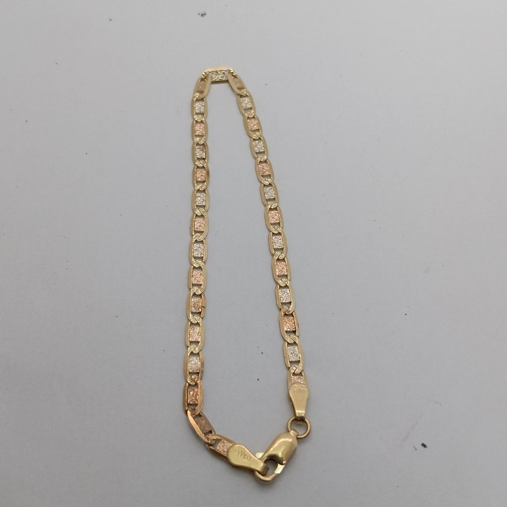 PULSERA ORO COMBINADO 14 K 3,80 GRMS (SEMINUEVO)