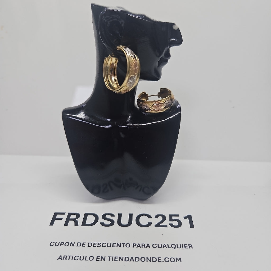 ARETES PAR ORO 14 K 4,50 GRMS (SEMINUEVO)
