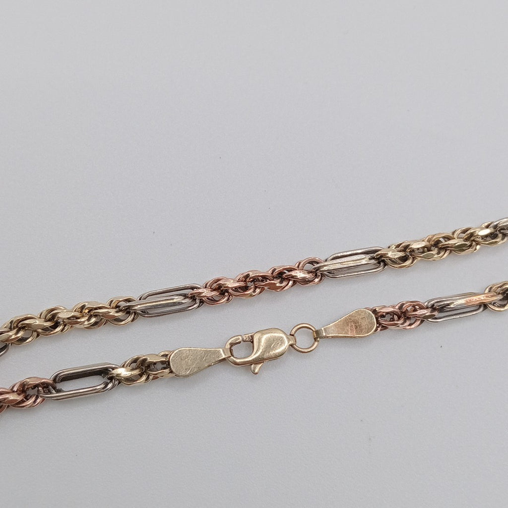 PULSERA ORO COMBINADO 14 K 4 GRMS (SEMINUEVO)