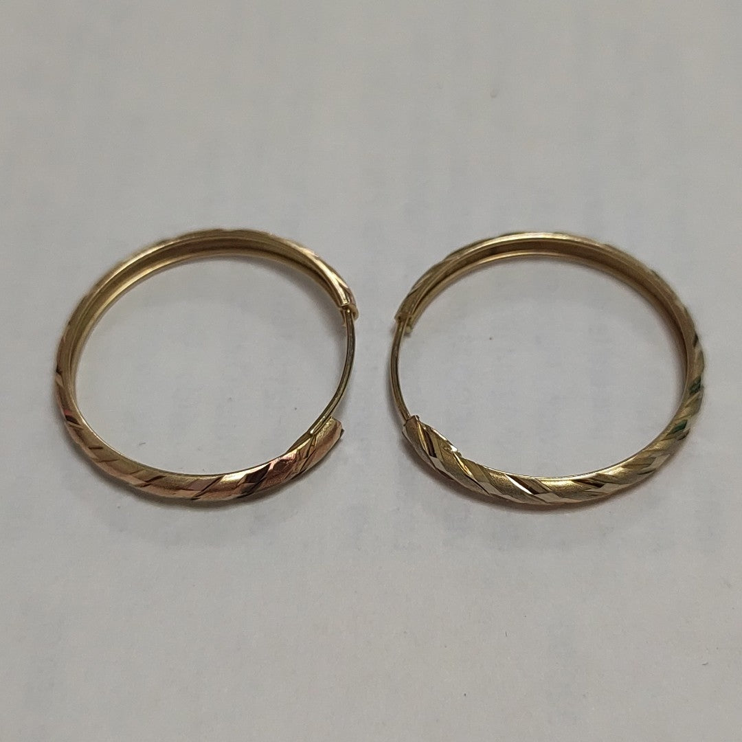 ARRACADAS PAR ORO 14 K 2,00 GRMS (SEMINUEVO)