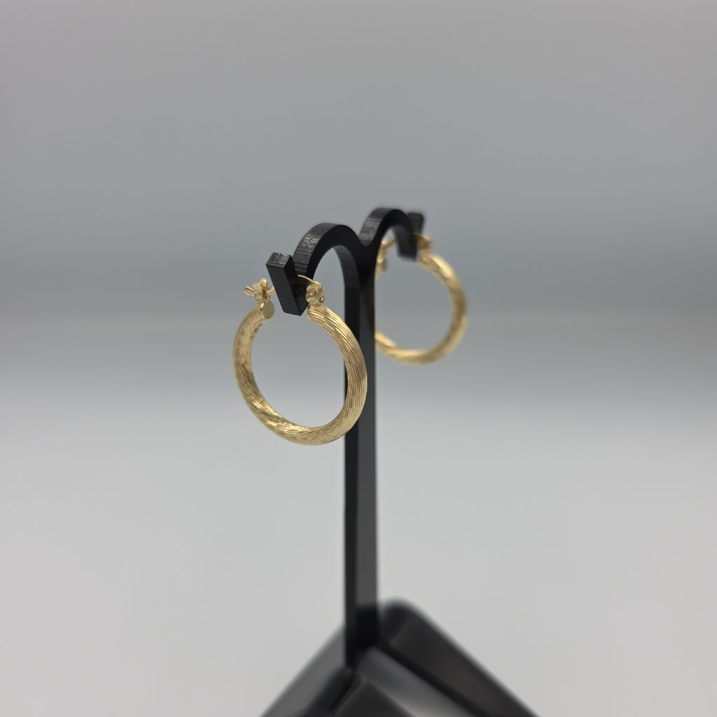 ARETES TEJIDO ARRACADAS ASTRIADAS 14K 2.8 GR (NUEVO)