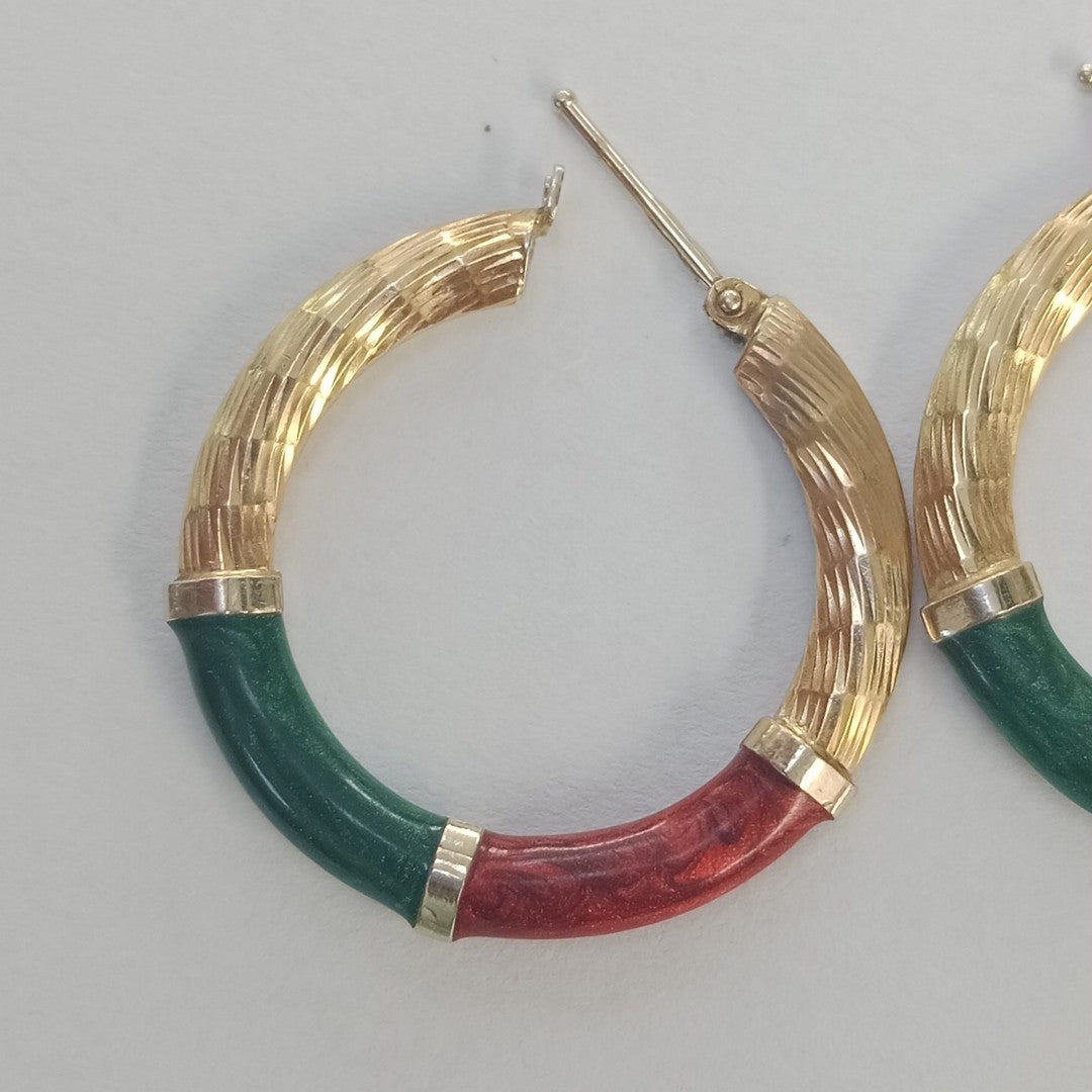 ARRACADAS PAR ORO 14 K 4,60 GRMS (SEMINUEVO)