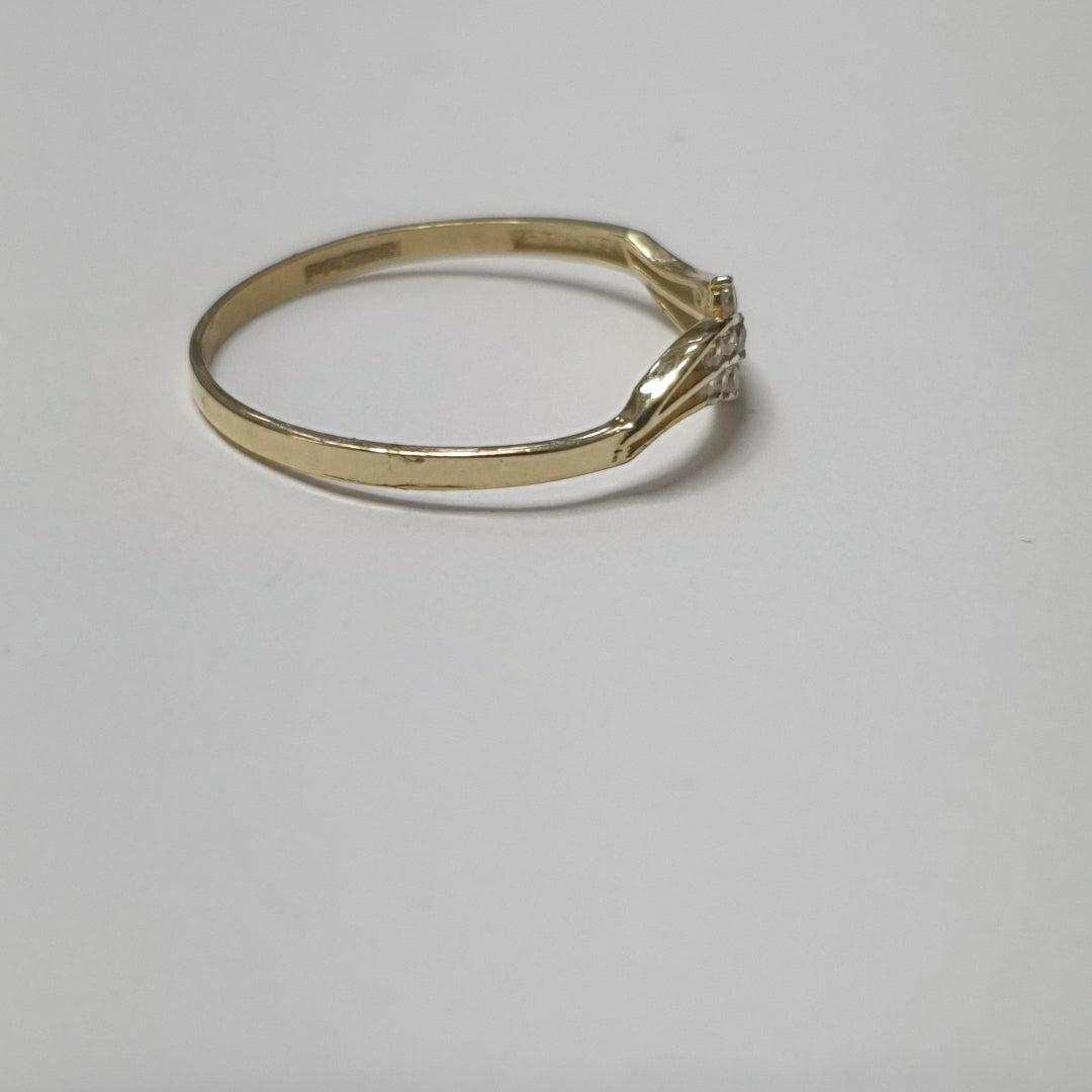 ANILLOS C CIRCONIAS 14K TALLA 8 0.9 GR (NUEVO)