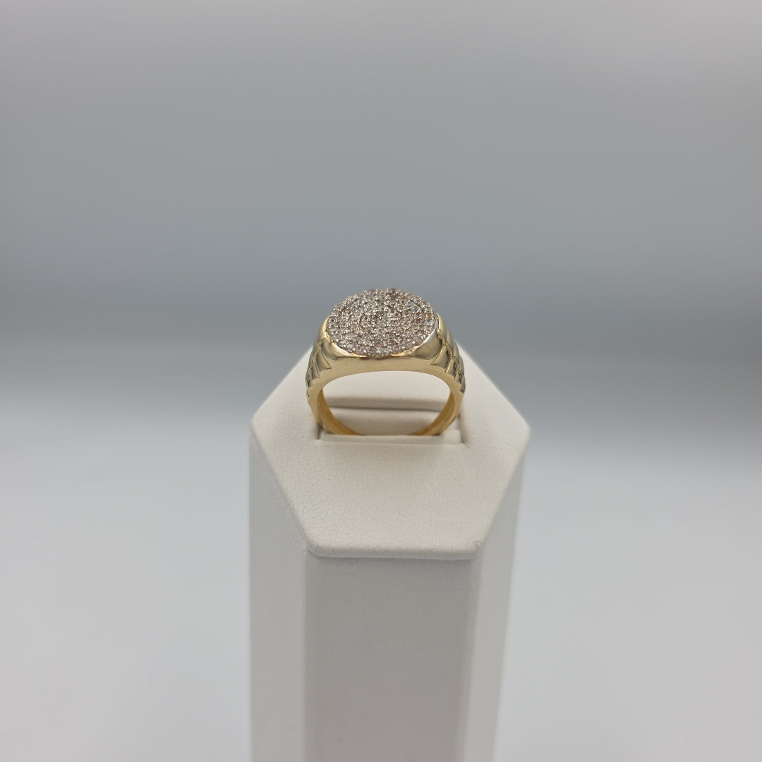 ANILLO C CIRCONIAS 14K 11 TALLA 8.1 GR (NUEVO)