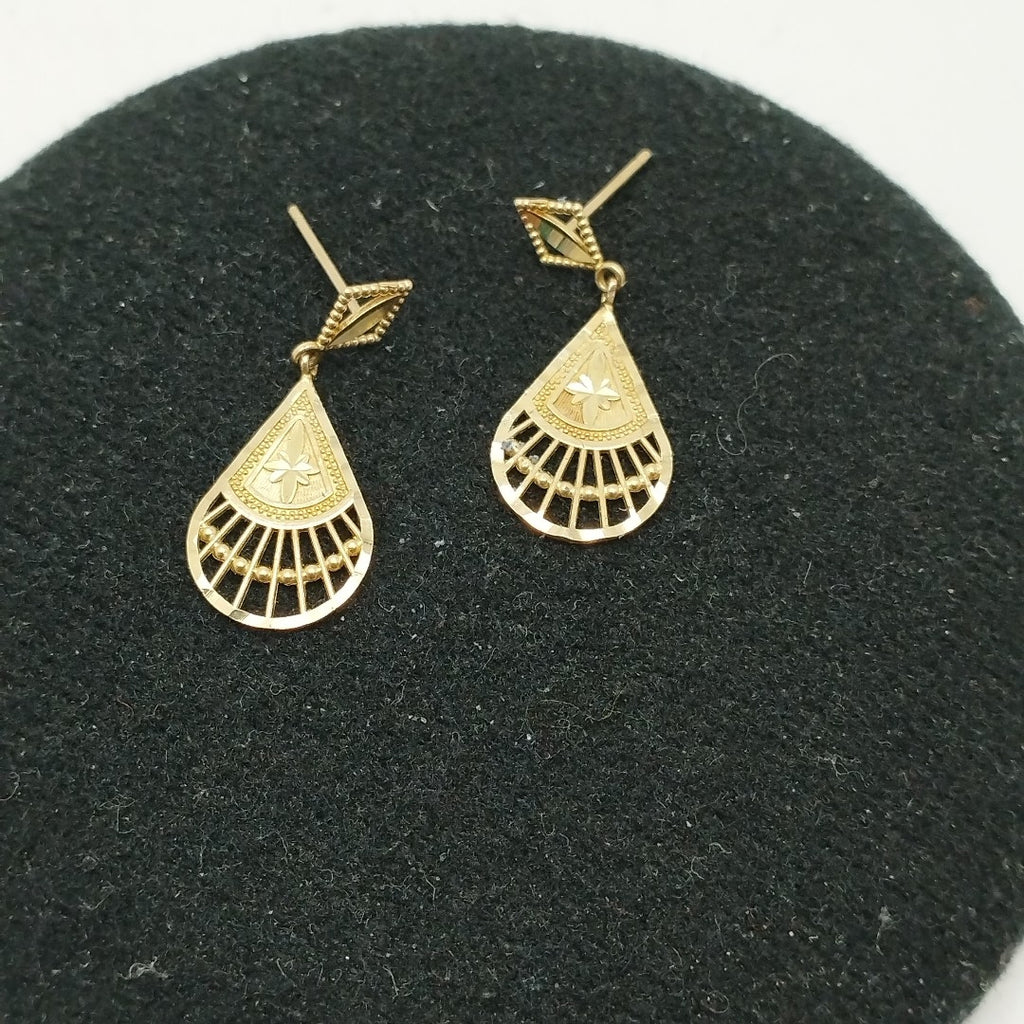 ARETES PAR ORO 14 K 1,10 GRMS (SEMINUEVO)