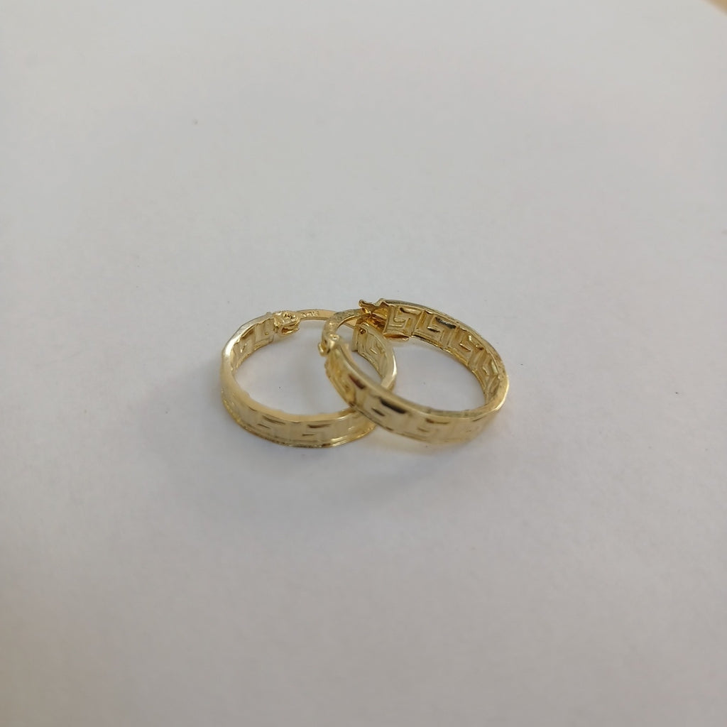 ARETES ARRACADAS FIG GRECAS 14K 1.7 GR (NUEVO)