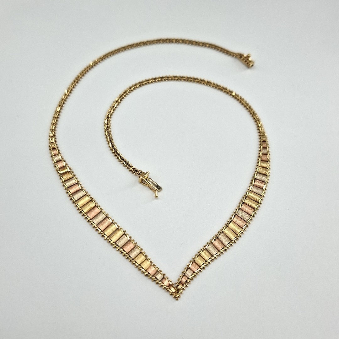 GARGANTILLA ORO COMBINADO 14 K 14,10 GRMS (SEMINUEVO)