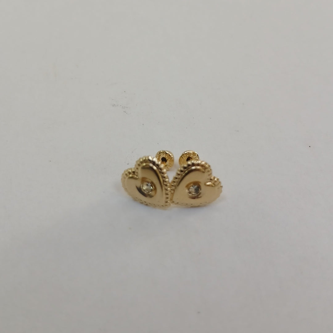 BROQUELES BROQUEL FIG CORAZON C CIRCONIA 14K 0.2614 GR (NUEVO)