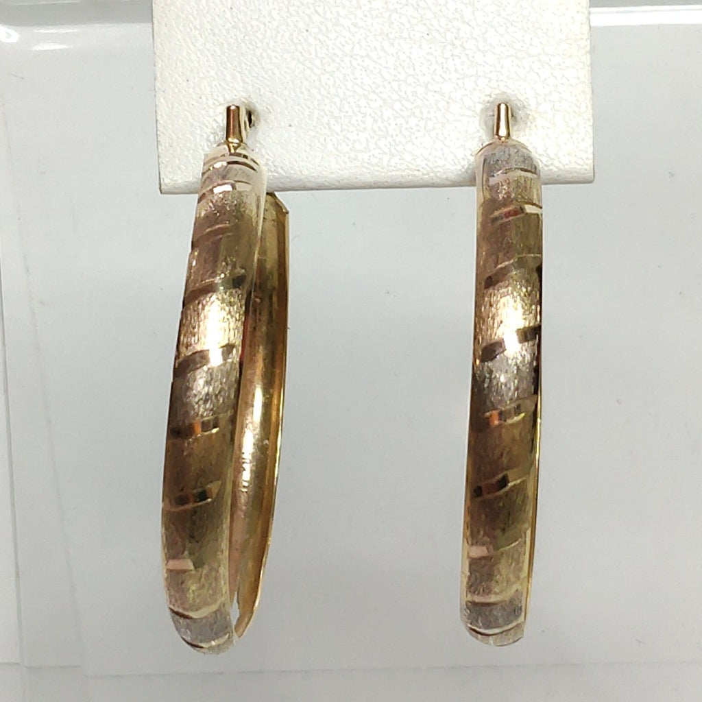 ARRACADAS PAR ORO COMBINADO 8 K 3,40 GRMS (SEMINUEVO)