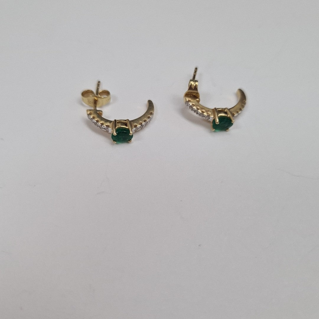 BROQUELES PAR ORO 14 K 2.1 GRMS (SEMINUEVO)